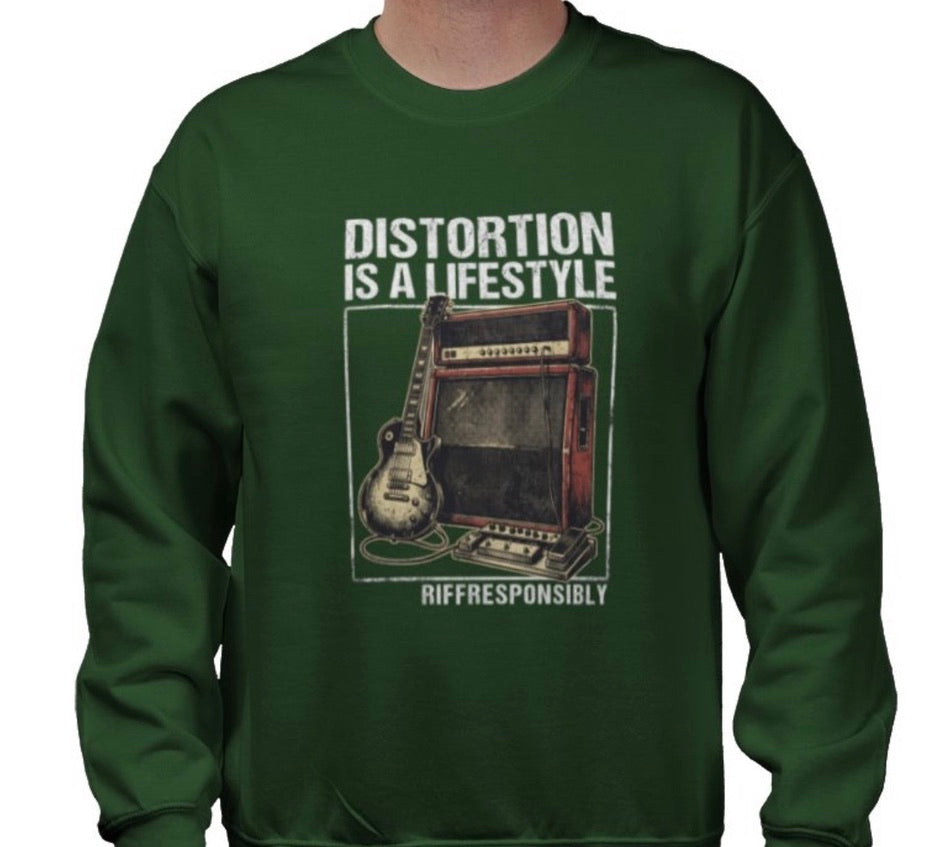 Riff Responsibly | Distortion Is A Lifestyle Sweatshirt