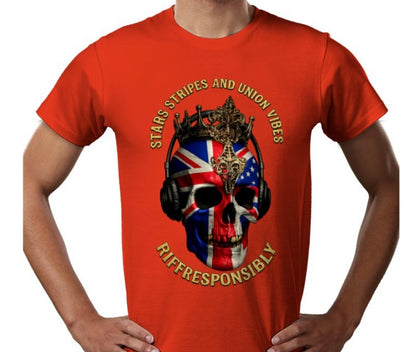 Riff Responsibly | Stars Stripes & Union Vibes T-Shirt