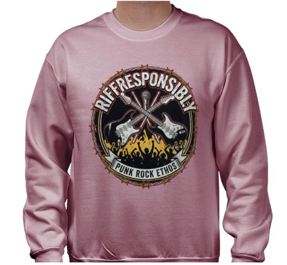 Riff Responsibly | Punk Rock Ethos Sweatshirt