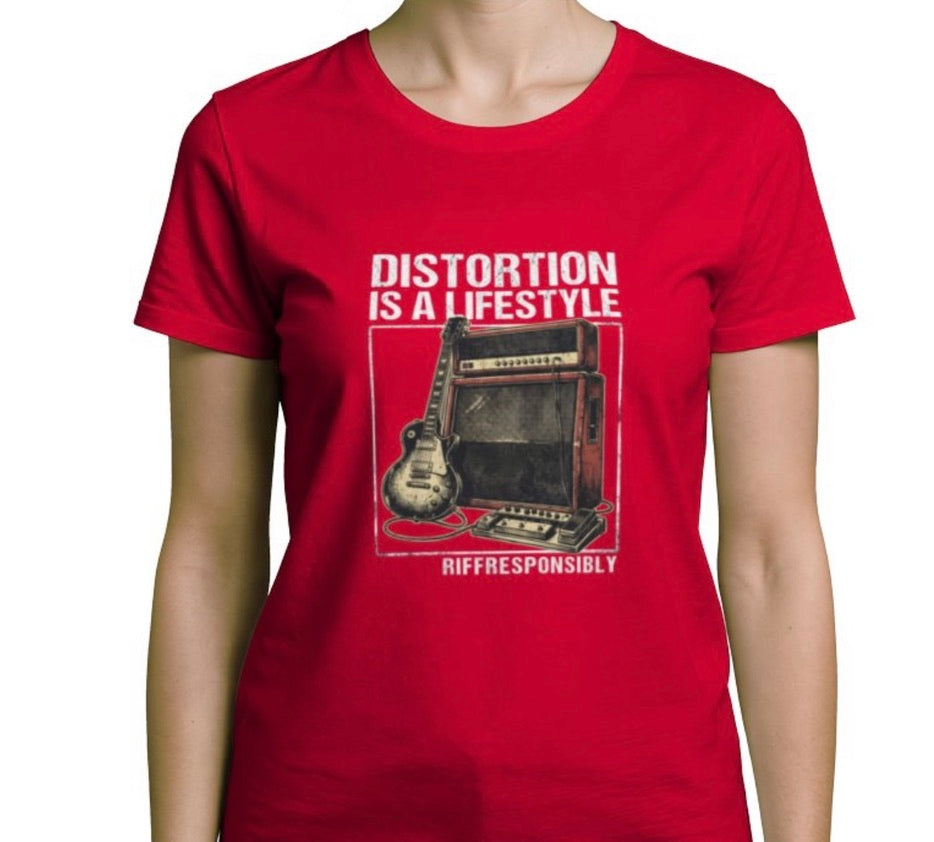 Riff Responsibly | Distortion Is A Lifestyle Women T-Shirt