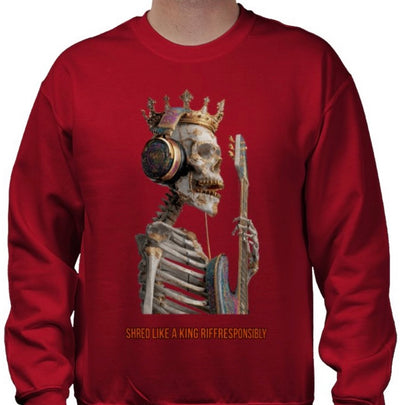 Riff Responsibly | Shred Like A King Sweatshirt