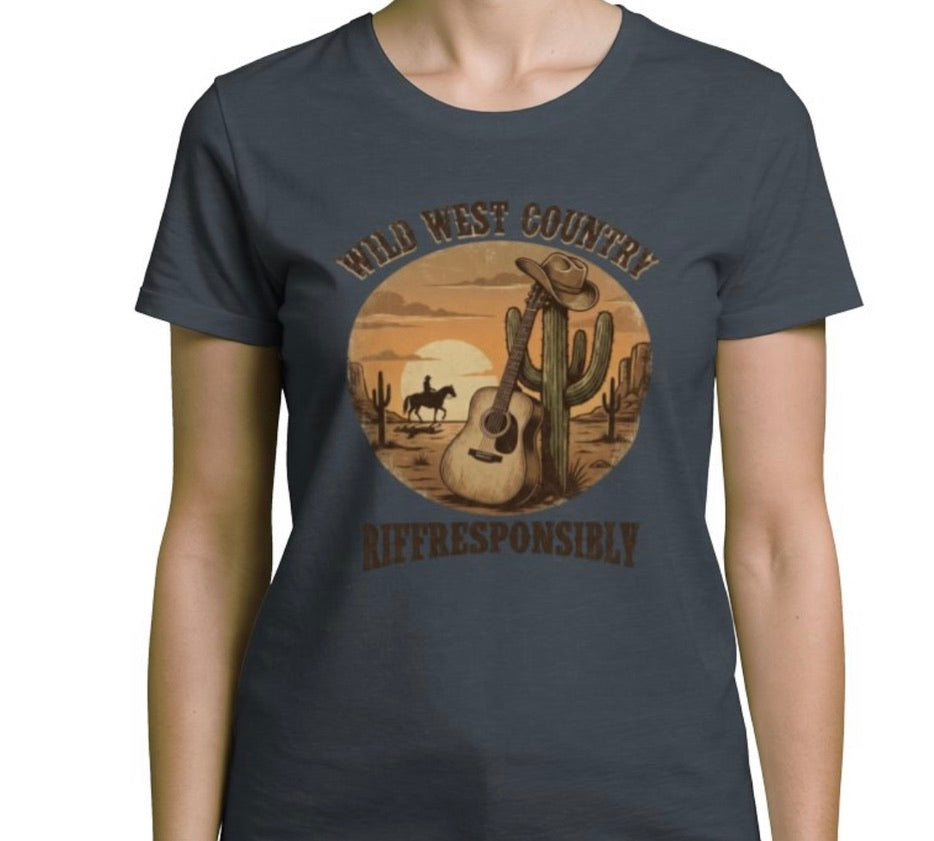 Riff Responsibly | Wild West Country Women T-Shirt