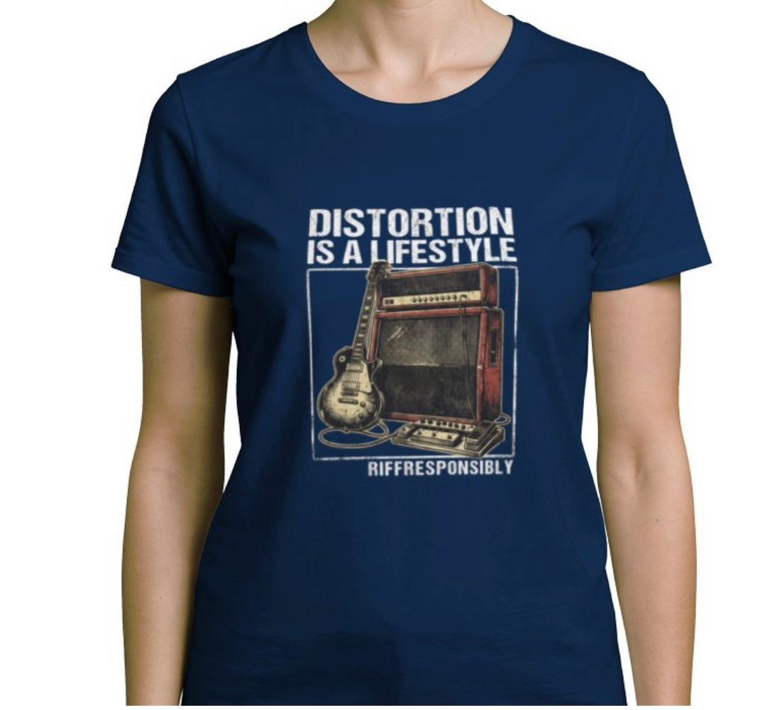 Riff Responsibly | Distortion Is A Lifestyle Women T-Shirt
