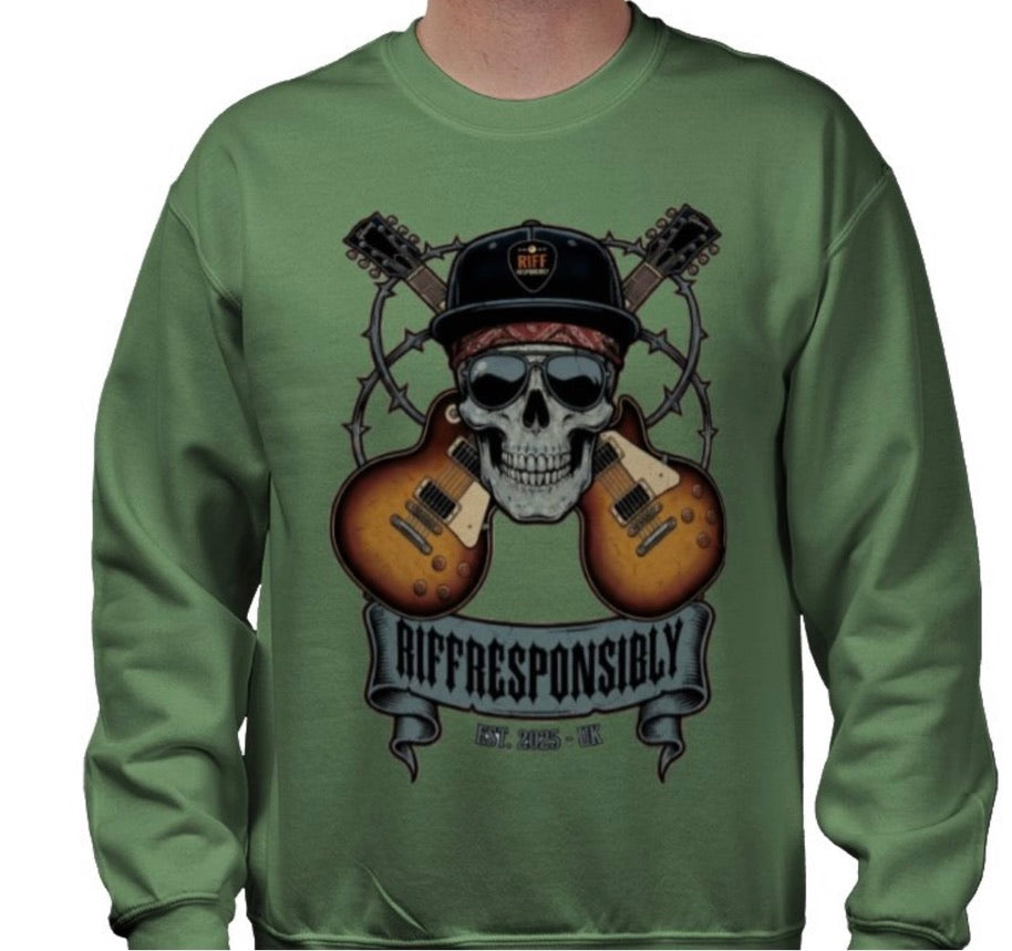 Riff Responsibly | Dead Mans Chords Sweatshirt