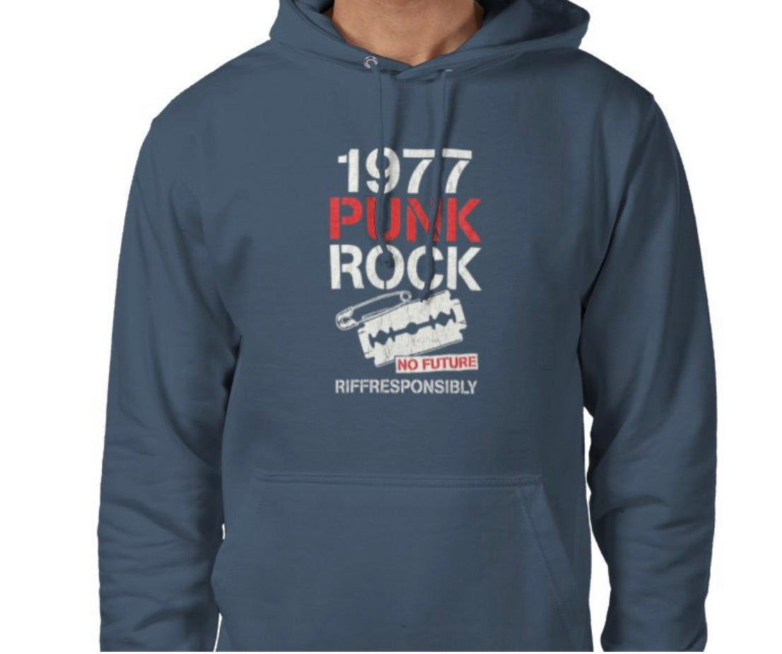 Riff Responsibly | 1977 Punk Rock Hoodie