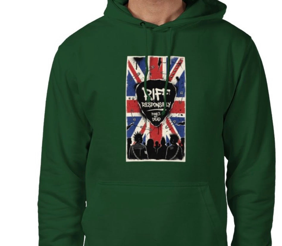 Riff Responsibly | Punk's Not Dead Hoodie