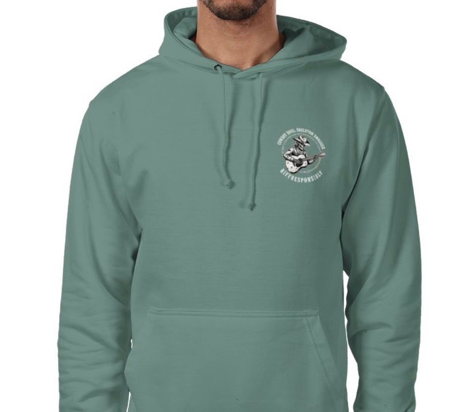 Riff Responsibly | Cowboy Soul Skeleton Swagger Hoodie