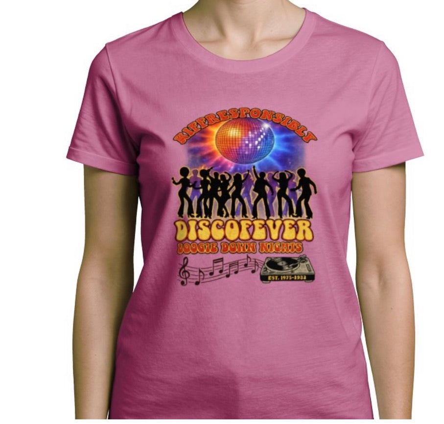 Riff Responsibly | Boogie Down Nights Women T-Shirt