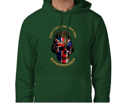 Riff Responsibly | Stars Stripes & Union Vibes Hoodie
