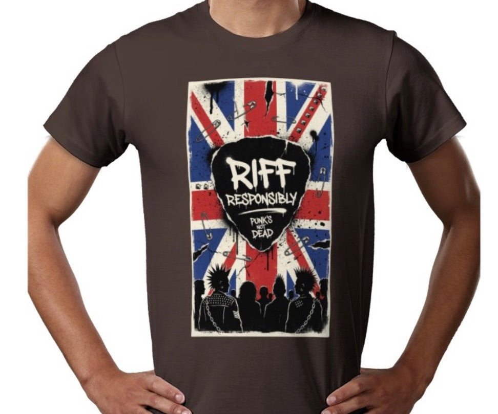 Riff Responsibly | Punk's Not Dead T-Shirt