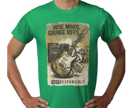 Riff Responsibly | Indie Minds Grunge Riffs T-Shirt