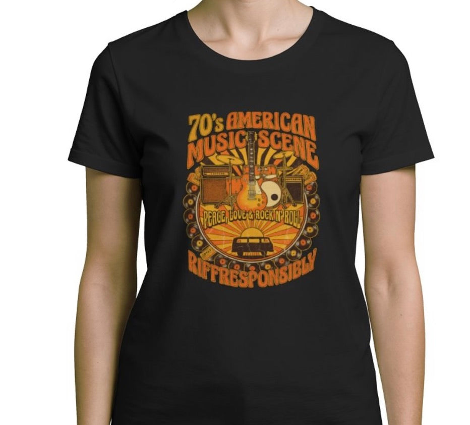 Riff Responsibly | 70's Americana Women T-Shirt