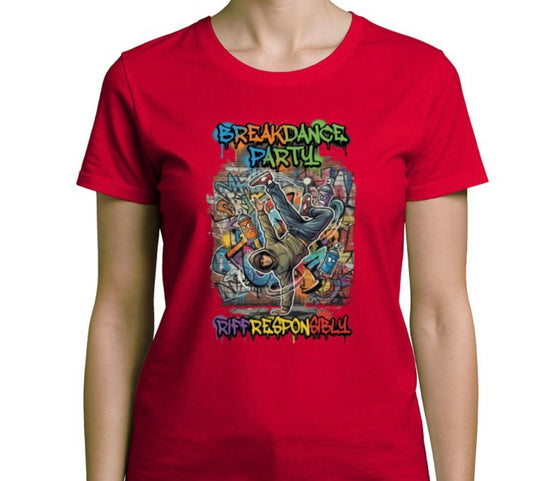 Riff Responsibly | Breakdance Party Womens T-Shirt