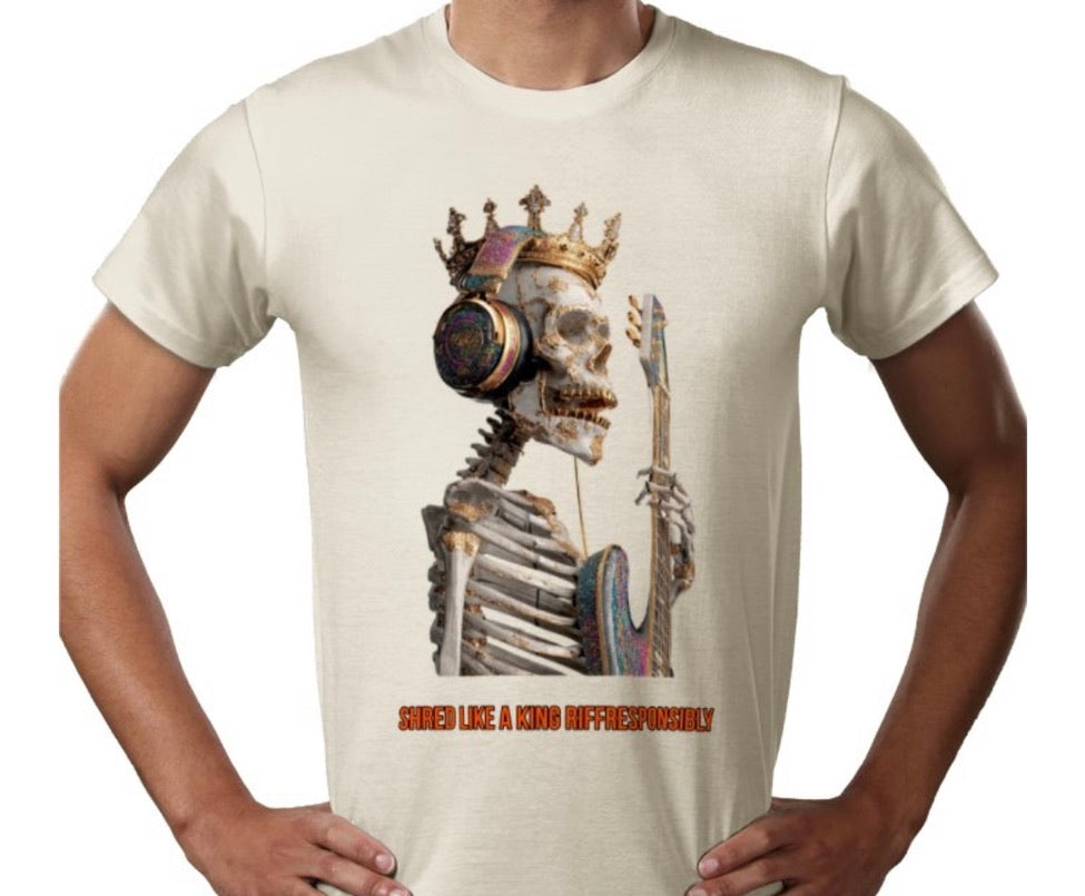 Riff Responsibly | Shred Like A King T-Shirt