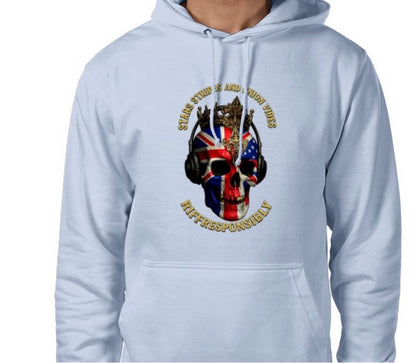 Riff Responsibly | Stars Stripes & Union Vibes Hoodie
