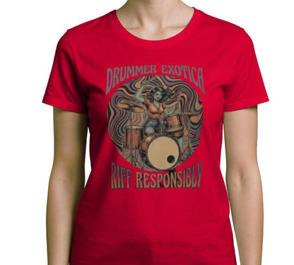 Riff Responsibly | Drummer Exotica T-Shirt Women