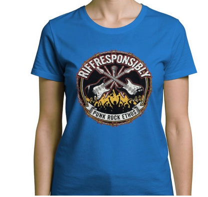 Riff Responsibly | Punk Rock Ethos T-Shirt Women