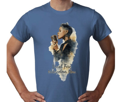 Riff Responsibly | Vocal Fire Watercolour Flow T-Shirt