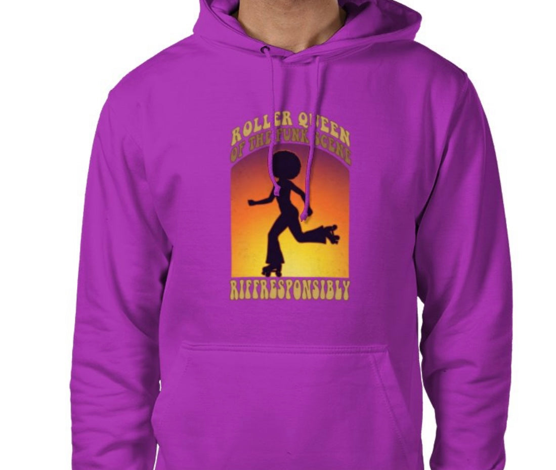 Riff Responsibly | Roller Queen Of The Funk Scene Hoodie