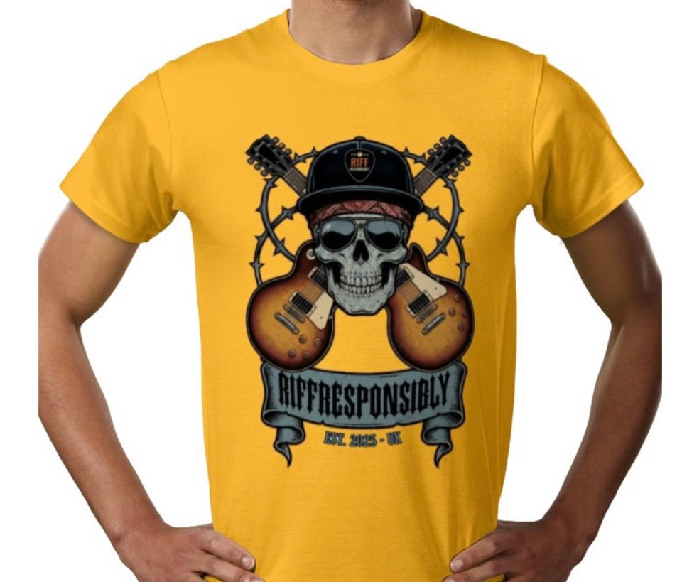 Riff Responsibly | Dead Mans Chords T-Shirt