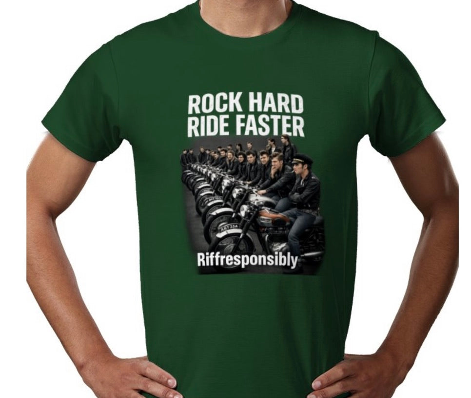 Riff Responsibly | Rock Hard Ride Faster T-Shirt