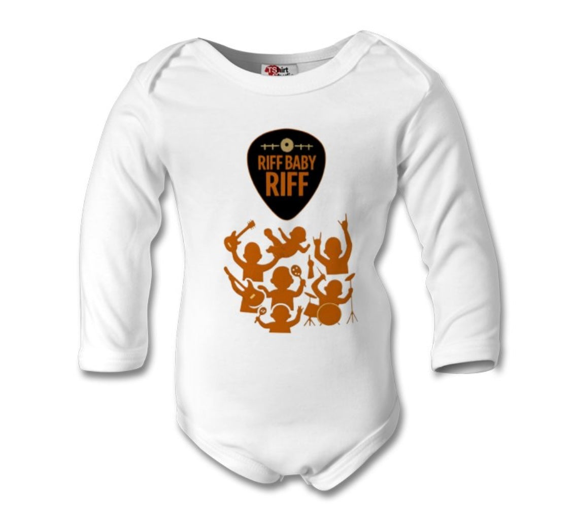 Riffs Responsibly™ | Premium Organic Long Sleeve Baby Grow