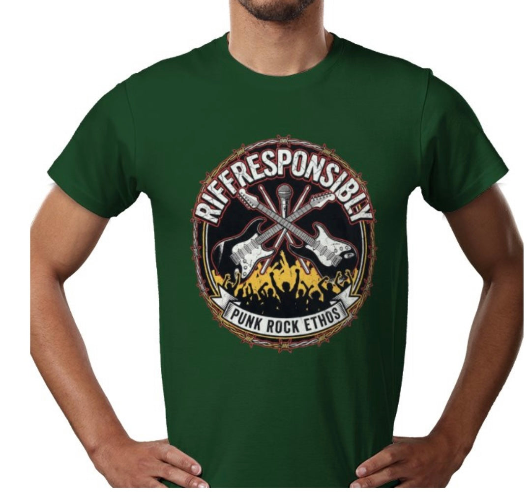 Riff Responsibly | Punk Rock Ethos T-Shirt