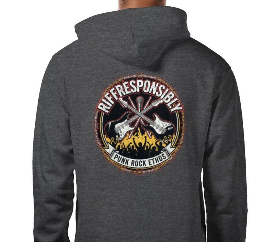 Riff Responsibly | Punk Rock Ethos Hoodie