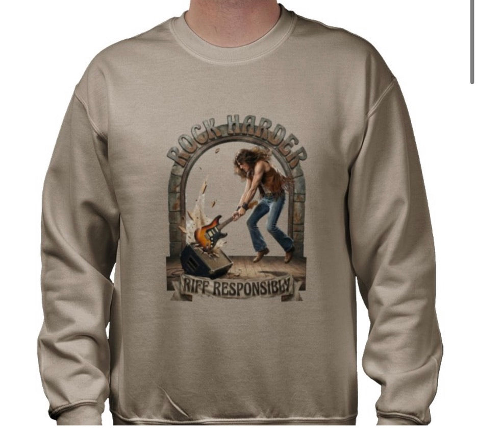 Riff Responsibly | Rock Harder Sweatshirt