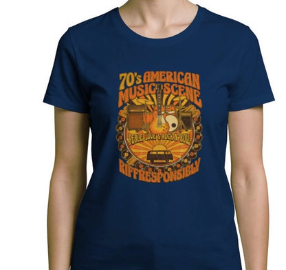 Riff Responsibly | 70's Americana Women T-Shirt