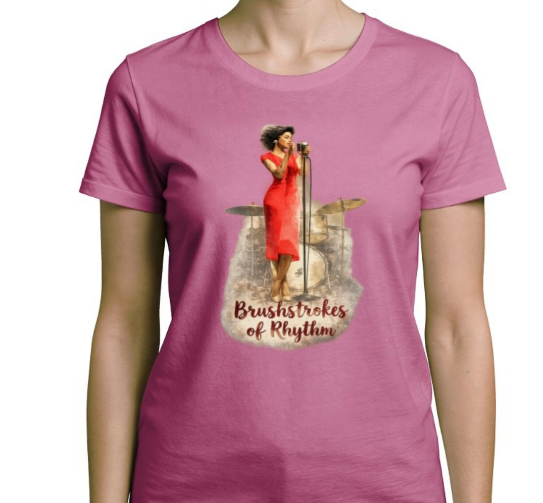 Riff Responsibly | Brushstrokes Of Rhythm T-Shirt Women