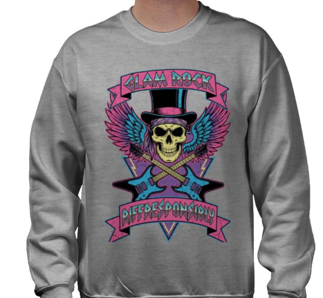 Riff Responsibly | Glam Rock Sweatshirt