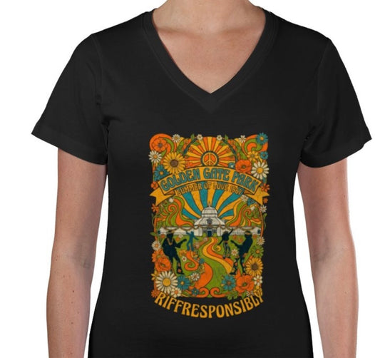 Riff Responsibly | Golden Gate Park V Neck T-Shirt Women