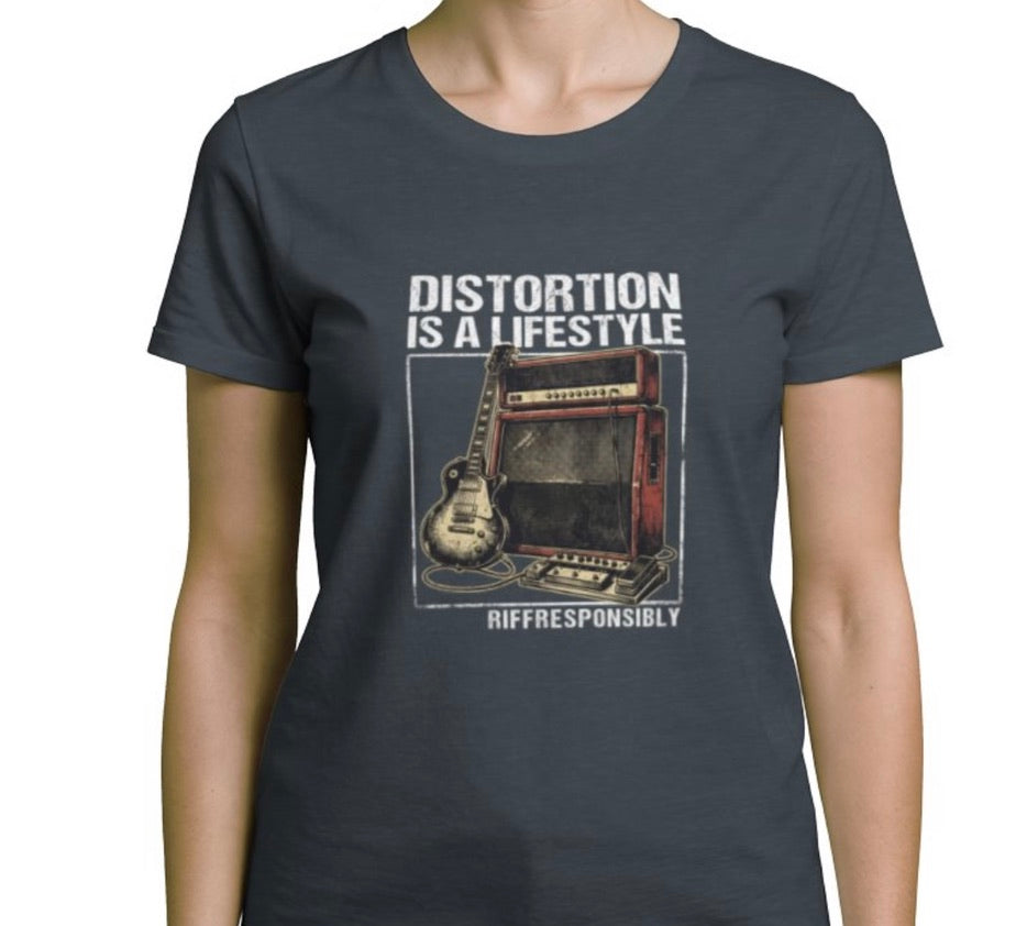 Riff Responsibly | Distortion Is A Lifestyle Women T-Shirt