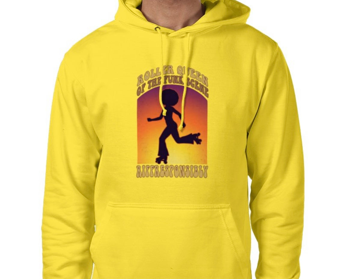 Riff Responsibly | Roller Queen Of The Funk Scene Hoodie