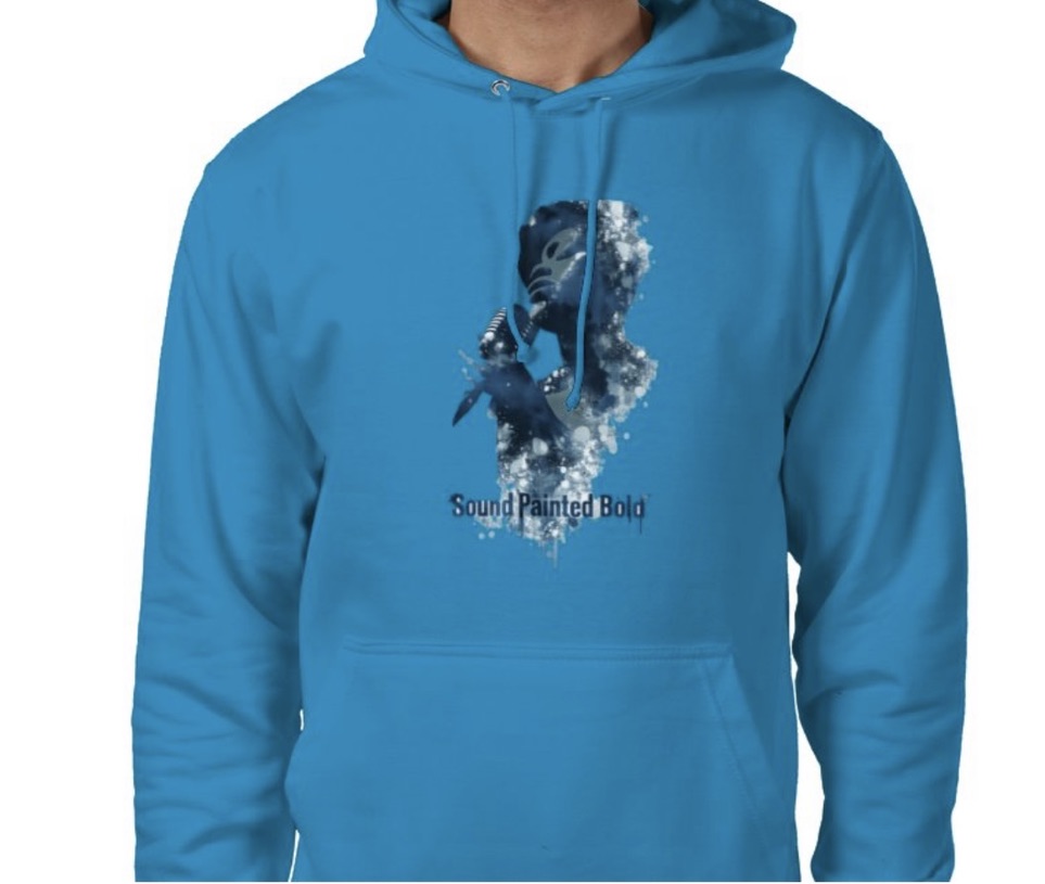 Riff Responsibly | Sound Painted Bold Hoodie