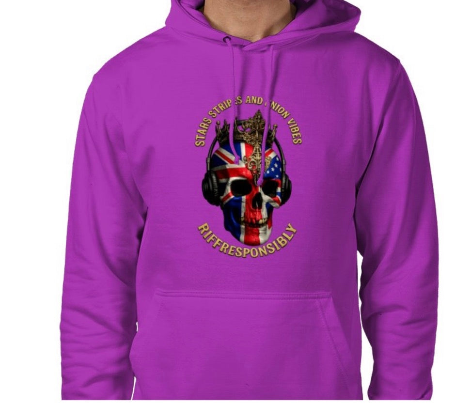 Riff Responsibly | Stars Stripes & Union Vibes Hoodie