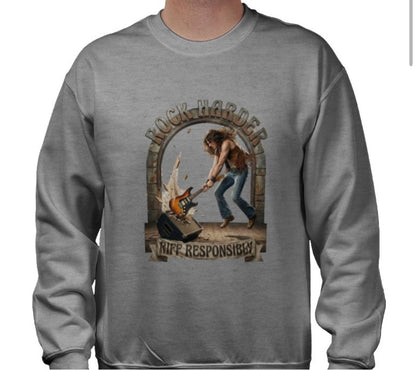 Riff Responsibly | Rock Harder Sweatshirt
