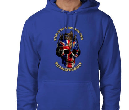 Riff Responsibly | Stars Stripes & Union Vibes Hoodie