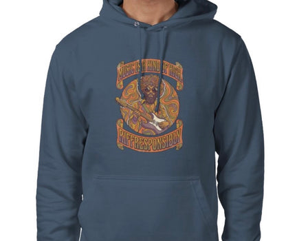 Riff Responsibly | Music Is A Kind Of High Hoodie