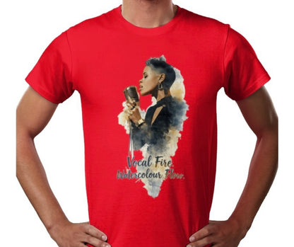 Riff Responsibly | Vocal Fire Watercolour Flow T-Shirt