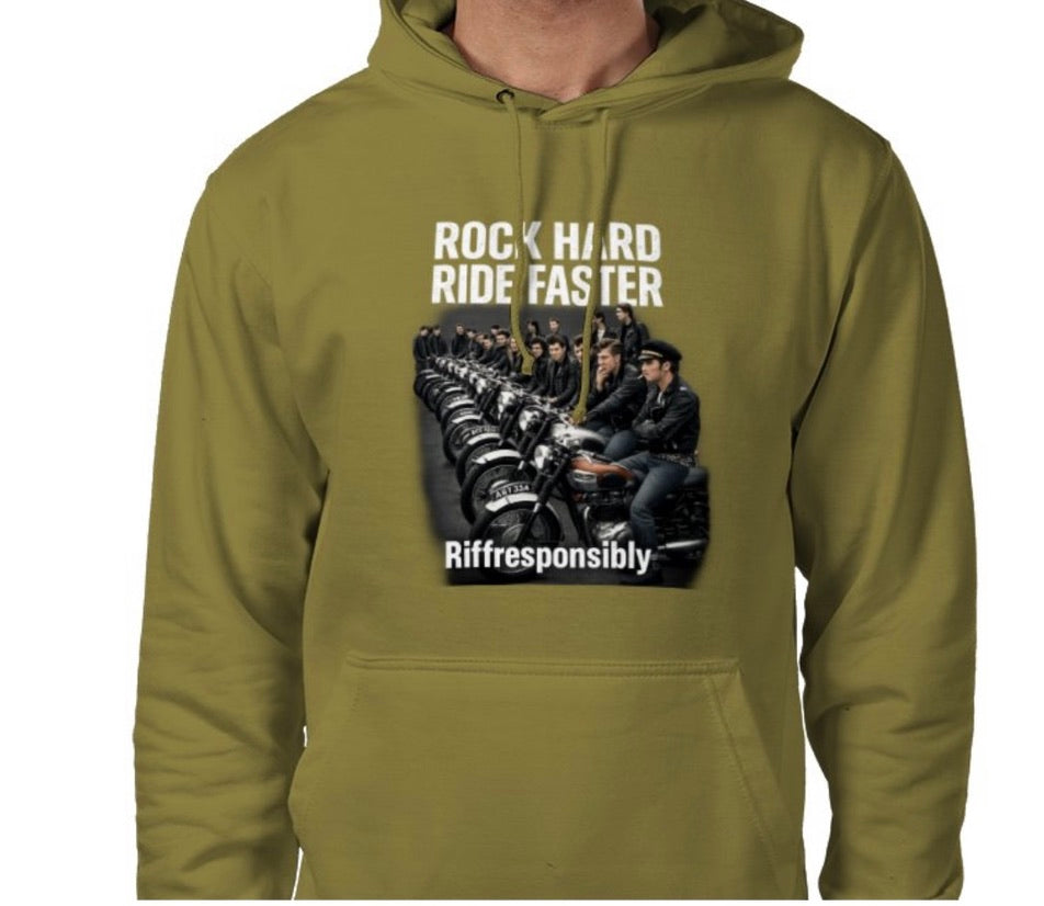 Riff Responsibly | Rock Hard Ride Faster Hoodie