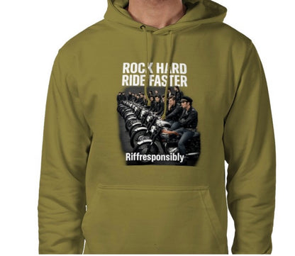 Riff Responsibly | Rock Hard Ride Faster Hoodie