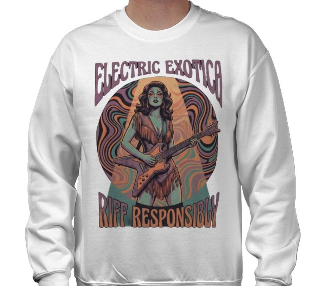 Riff Responsibly | Electric Exotica Sweatshirt