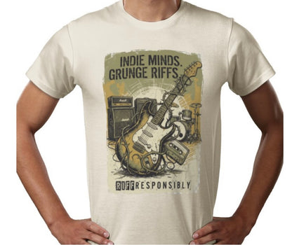 Riff Responsibly | Indie Minds Grunge Riffs T-Shirt