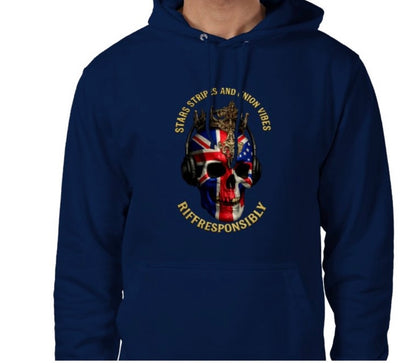 Riff Responsibly | Stars Stripes & Union Vibes Hoodie