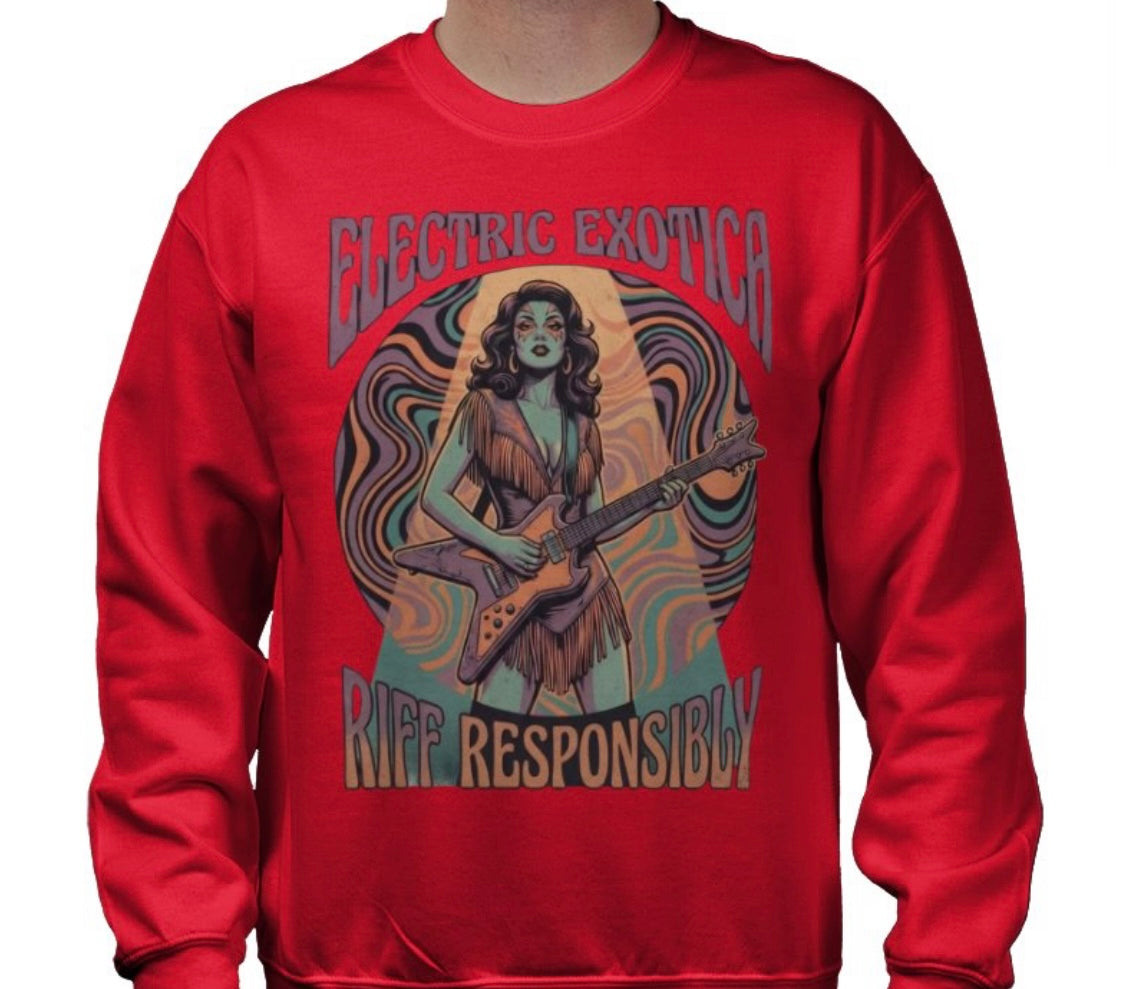 Riff Responsibly | Electric Exotica Sweatshirt
