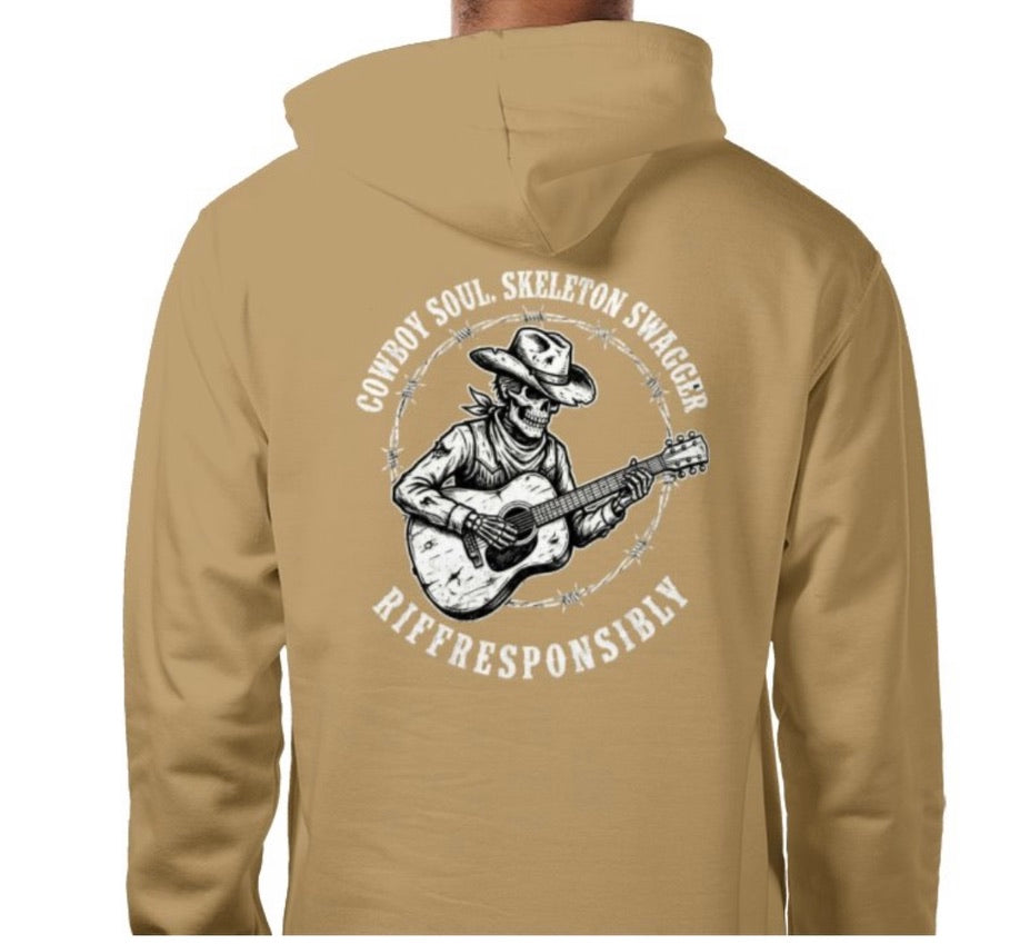 Riff Responsibly | Cowboy Soul Skeleton Swagger Hoodie