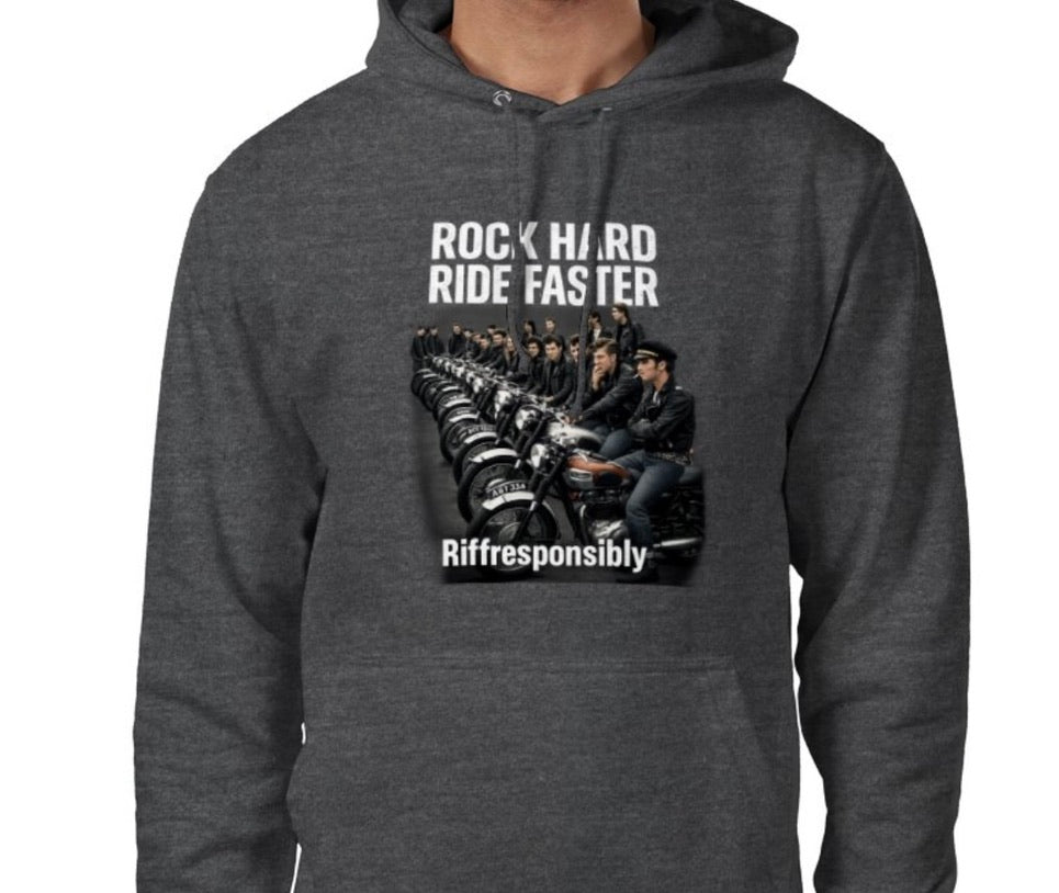 Riff Responsibly | Rock Hard Ride Faster Hoodie