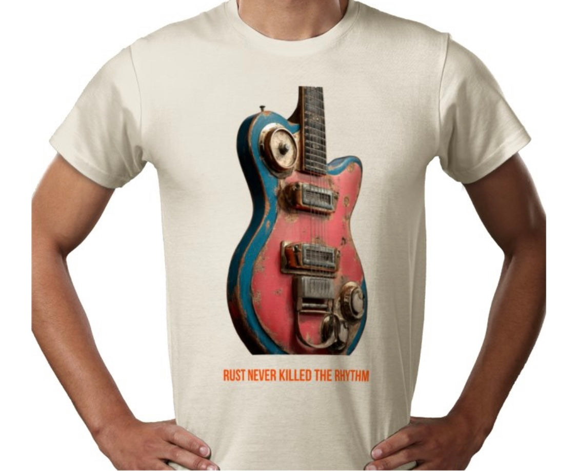 Riff Responsibly |  Rust Never Killed The Rhythm T-Shirt